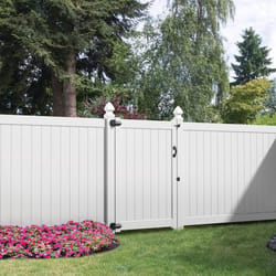Barrette Outdoor Living 108 in. H X 5 in. W X 5 in. L White Vinyl End/Gate Post
