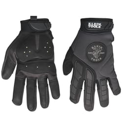 Klein Tools Journeyman Men's Grip Work Gloves Black L 1 pair