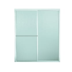 Sterling 70 in. H X 48-7/8 in. W Silver Framed Shower Door