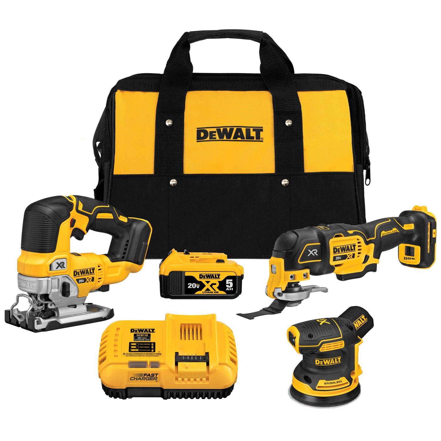 Photos - Power Tool Combo Kit DeWALT 20V MAX XR Cordless Brushless 3 Tool Combo Kit DCK300P1 