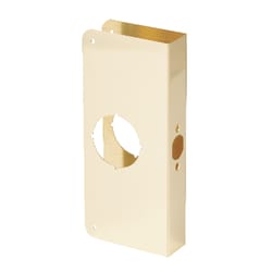 Prime-Line 9 in. H X 3.875 in. L Brass-Plated Brass Door Reinforcer