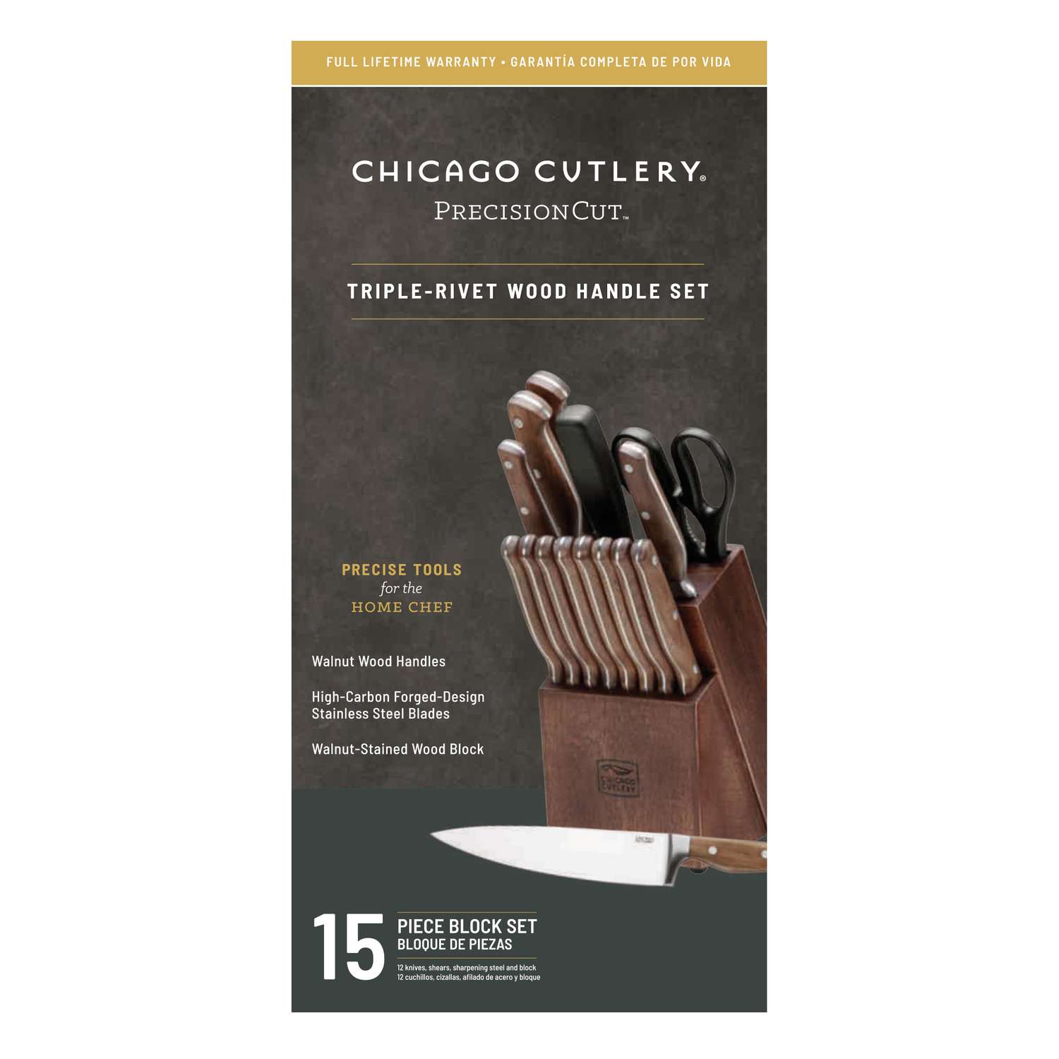 Chicago Cutlery Walnut Tradition 10 Sharpening Steel