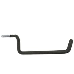 National Hardware 10.88 in. L Black Steel/Vinyl Large Ladder Hook 30 lb. cap. 1 pk