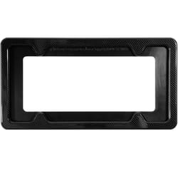 Custom Accessories Black/Gray Plastic License Plate Frame