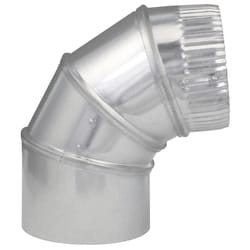 Imperial 4 in. D X 4 in. D Adjustable 90 deg Galvanized Steel Furnace Pipe Elbow