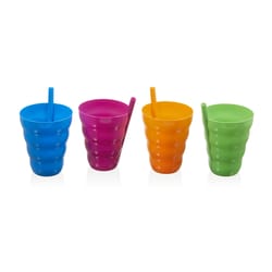 Arrow Home Products Assorted Plastic Cup Sip-A-Cup 4 in. D 4 pk