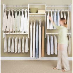 Easy Track 48 in. H X 14 in. D White Wood Vertical Closet Panel