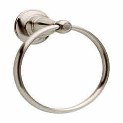 Delta Porter Brushed Nickel Towel Ring Die Cast Zinc