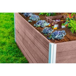 Vita Urbana 22 in. H X 60 in. W X 36 in. D Vinyl Garden Planter Espresso Brown