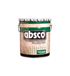 Absco Semi-Gloss Clear Polyurethane Wood Floor Finish 5 gal