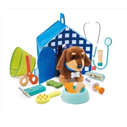 Hape Puppy Care Clinic Vet Set Multicolored 16 pc