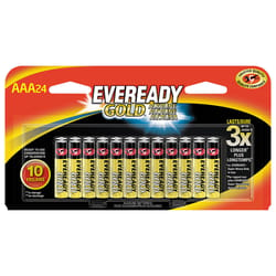 Eveready Gold AAA Alkaline Batteries 24 pk Carded