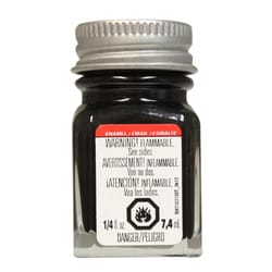 Testors Metallic Black Enamel Paint 0.25 oz