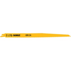 DeWalt 12 in. Bi-Metal Reciprocating Saw Blade 6 TPI 1 pk