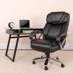 Flash Furniture Black Leather Office Chair