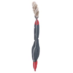 Pavilion Furever Pawsome Black/Red Polyester Duck Squeak Dog Toy 14 in. 1 pk