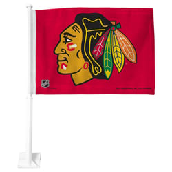 Rico MLB Chicago Blackhawks Flag 16 in. H X 19 in. W