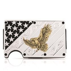 Montana Silversmiths American Made Eagle Credit Card Case & Money Clip 1 pk