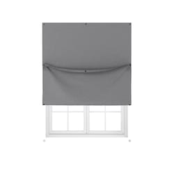 Umbra Nightfall Charcoal Blackout Curtains 51 in. W X 72 in. L