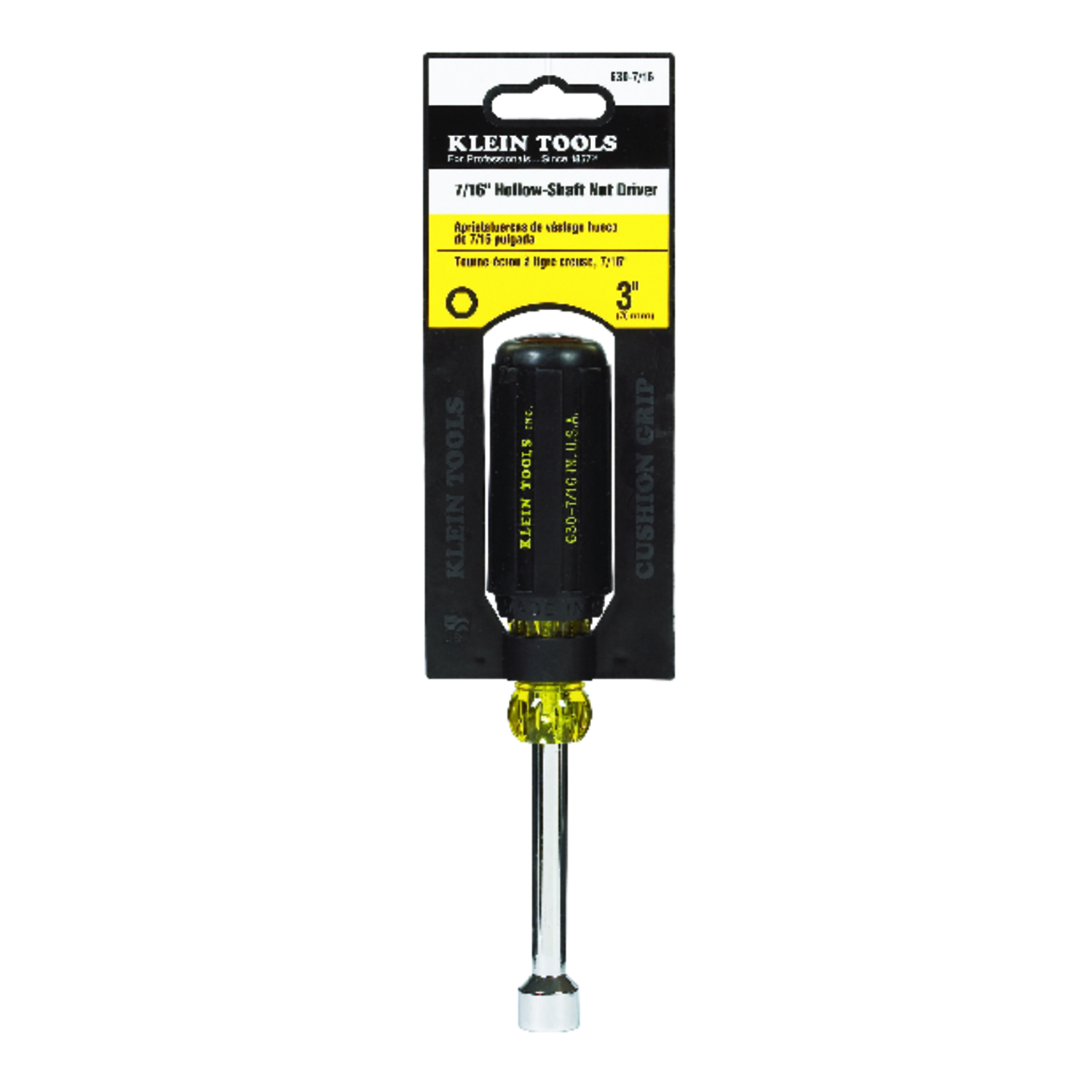 Klein Tools 7/16 in. Hollow Shaft Nut Driver 7-5/16 in. L 1 pc - Ace ...