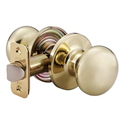 Ace Colonial Knob Polished Brass Passage Door Knob Right or Left Handed