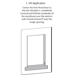 York HomeSeal 12 in. W X 900 in. L Asphalt/Polyethylene Flashing Black