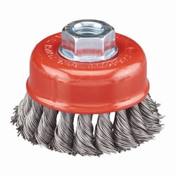 Norton Clipper 3 in. Knot Wire Cup Brush Carbon Steel 14000 rpm 1 pc