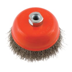 Forney 5 in. D X 5/8 in. Crimped Steel Cup Brush 8000 rpm 1 pc