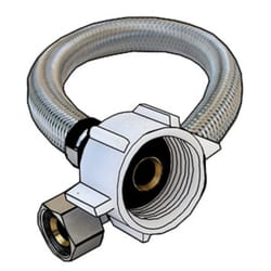 Lasco 1/2 in. FIP X 7/8 in. D Ballcock 12 in. Braided Stainless Steel Toilet Supply Line