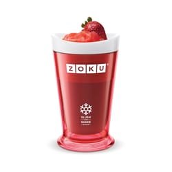 Zoku Red ABS Plastic Slush and Shake Maker