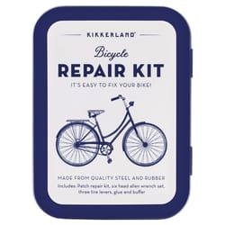 Kikkerland Design Fiets Rubber/Steel Bicycle Repair Kit White/Blue