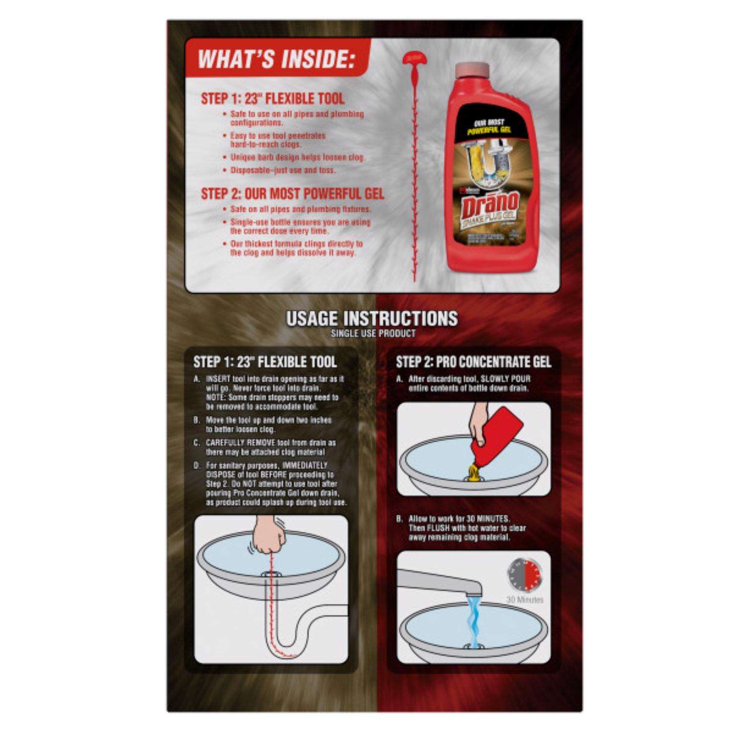 Drano snake 2025 plus toilet