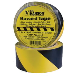 C.H. Hanson CH Hanson 54 ft. L X 2 in. W Plastic Stripe Floor Marking Tape Black/Yellow