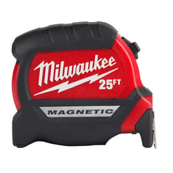 Milwaukee 25 ft. L X 1 in. W Compact Magnetic Tape Measure 1 pk