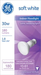 GE 30 W R20 Floodlight Incandescent Bulb E26 (Medium) Soft White 1 pk