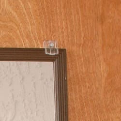 HILLMAN Plastic Coated Heavy Duty Mirror Holder Kit 20 lb 1 pk