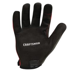 Craftsman L Polyester Black/Red Gloves