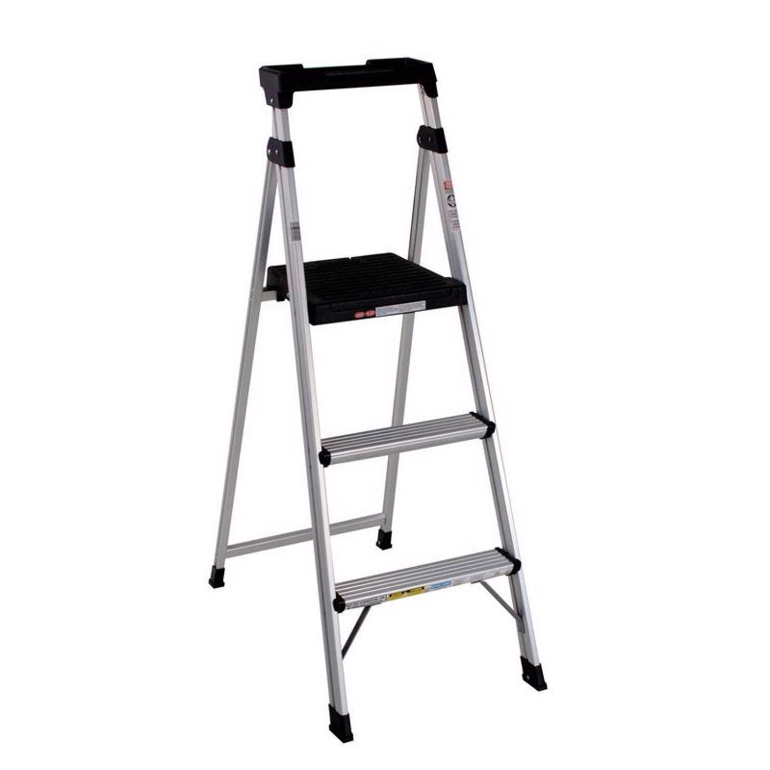 Photos - Ladder Cosco Lite Solutions 5 ft. H Aluminum Step  Type II 225 lb. capacity 