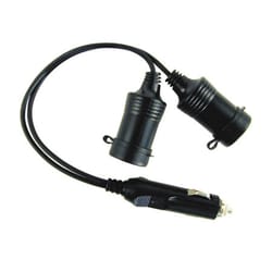 Custom Accessories 12 V Black Socket Splitter 1 pk