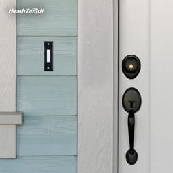 Heath Zenith Black Plastic Wired Pushbutton Doorbell