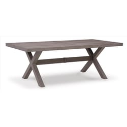 Signature Design by Ashley Hillside Barn Brown Rectangular Resin Contemporary Dining Table