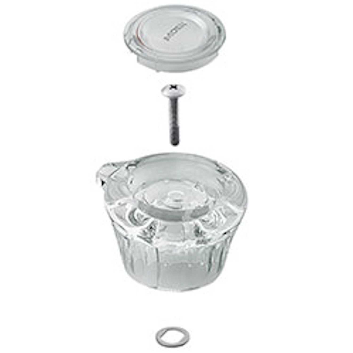 Moen Knob Clear Acrylic Single Tub and Shower Handle For