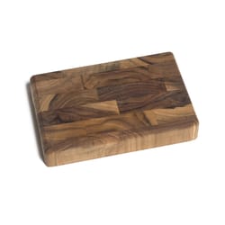 Lipper International 6 in. L X 4 in. W X 1 in. Teak Wood Cutting Board