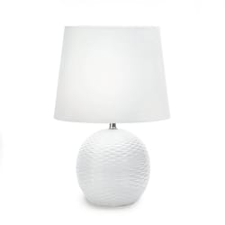 Gallery of Light Posh 16.375 in. White Table Lamp