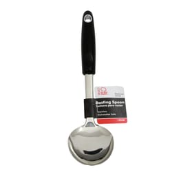 Chef Craft Black/Silver Stainless Steel Basting Spoon