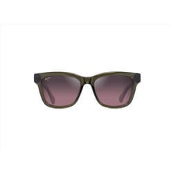 Maui Jim Hanohano Unisex Shiny Trans Green Frame Maui Rose Lens Polarized Sunglasses