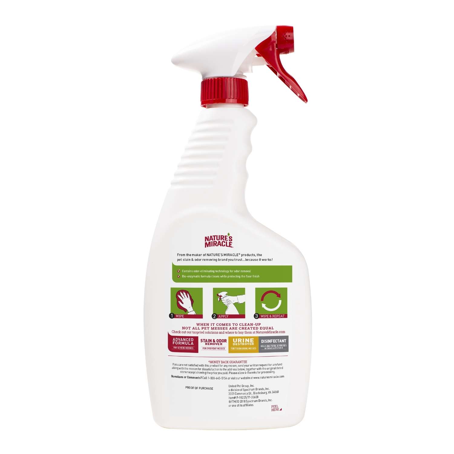 Nature's Miracle Hard Floor All Pets Liquid Odor/Stain Remover 24