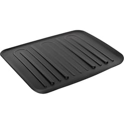 Rubbermaid 18 in. L X 14.8 in. W X 1.3 in. H Black Plastic Dish Drainer