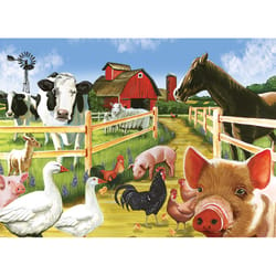 Cobble Hill Welcome to the Farm Jigsaw Puzzle Cardboard 350 pc