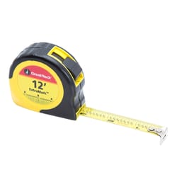 Great Neck ExtraMark 12 ft. L X 5/8 in. W Tape Measure 1 pk